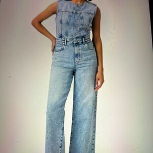 PAIGE Light  Blue Denim Women's Jumpsuit..NWT